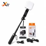 P15 MINI Pocket Monopod Selfie Stick (Black) & M88 LED Rechargeable Video Light - Image 4
